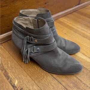 Franco Sarto Suede Ankle Booties